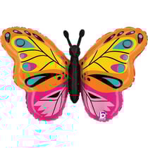 Ballon Aluminium Hélium Géant - Papillon Coloré 75 cm