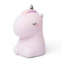 Veilleuse Licorne rose pailletée avec télécommande - Little L
