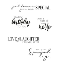 Tampons transparents texte 6- Sizzix