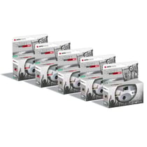 AGFA PHOTO PACK 5 x 601026 - Appareil Photo Jetable LeBox Black&White, 27 Photos, Objectif Optique 31 mm - Gris