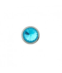 Bouton imitation diamant à queue 12 à 14mm - Prym 14-turquoise