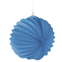 Lampion en papier, 22cm ø, bleu azur, 1 pce.