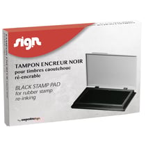 Tampon Encreur Réencrable Noir Sign