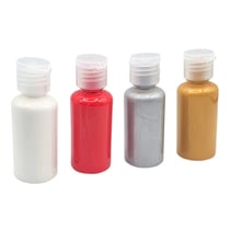 Peinture fluide Pouring pour boules de Noël 4 couleurs