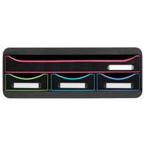 Module de classement Toolbox 4 tiroirs Black Office - Noir/arlequin - Exacompta