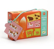 Puzzle duo Bébés animaux - Djeco