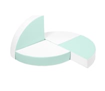 Set de 4 blocs en mousse blanc Menthe - Velinda - Vert