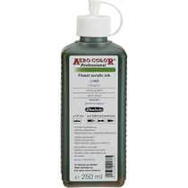 Encre acrylique - Extra-fine - Vert olive - 28 503 - Aéro Color Pro - Schmincke