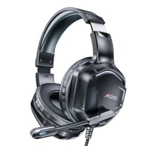 Casque gamer – Filaire pro, audio haute fidélité, micro intégré, contrôle du volume, connecteurs 3.5 mm + USB
