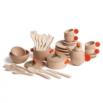 Set de vaisselle naturel 36 pcs - Erzi
