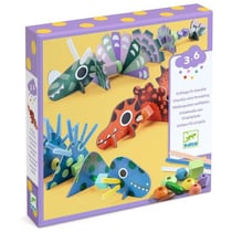 Enfilage fil chenille Terribles dinos - Djeco