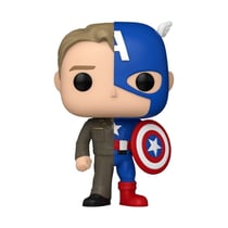 Marvel - Figurine POP! Split- Captain A/Steve R 9 cm