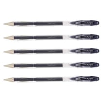Lot de 5 stylos rollers encre gel Uni-Ball Signo UM120.