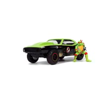 Les Tortues Ninja Hollywood Rides - Réplique 1/24 Chevrolet Camaro 1967 avec figurine de Raphae
