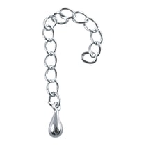 Adaptateur avec baguette, argent, 6cm, 2 pièces