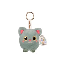 Peluche - PORTE-CLES EN PELUCHE KAWAII - MOKO MARU KITTY – CHAT VERT – 9 CM