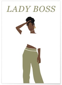 Poster Lady Boss 2 | A3 : 29,7x42cm
