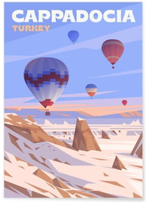 Affiche Cappadoce | A3 : 29,7x42cm