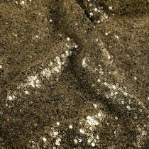 Tissu Sequins Galaxia extensible uni Doré