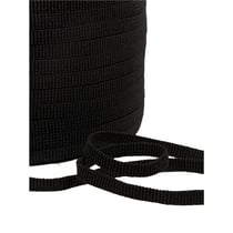 Bobine 50 mètres élastique plat noir 6mm Made In France sans Latex (latex free) hypoallergénique Oeko Tex