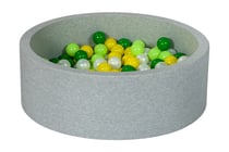 Piscine à balles Aire de jeu + 200 balles perle, jaune, vert, vert - Velinda