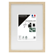 Cadre photo 20x30 cm/A4 chêne Alba avec passe-partout 13x18 cm
