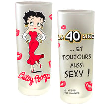 Verre Anniversaire Betty Boop Betty Boop LA 40 AINE