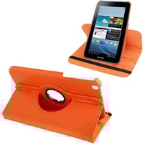 Housse Samsung Galaxy Tab 3 8' T3100 Mode Portrait Paysage Rotation 360° Orange YONIS