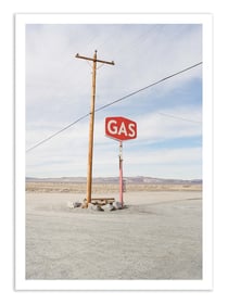 Affiche 50 x 70 cm -  Nevada Gas Station - Nicholas Dantzer
