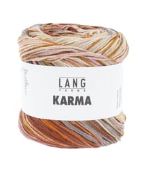 Pelote de coton KARMA - 100GR - Lang Yarns 0009 Marron