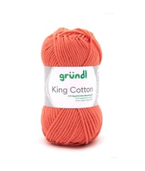Pelote de Coton à tricoter KING COTTON - Grundl 33 Orange