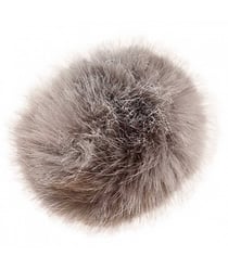 Pompons Premium Fausse Fourrure - 10cm de diamètre - Rico Design 5 Argent