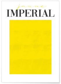 Affiche Jaune Impérial | A3 : 29,7x42cm
