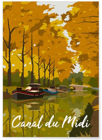 Affiche Canal du Midi | A3 : 29,7x42cm