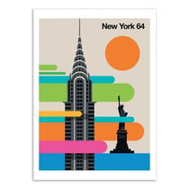 Affiche 50x70 cm - New-York 64 - Bo Lundberg