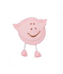 Carte de 2 boutons Cochons à queue 18mm - Prym Rose