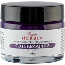 Encre de calligraphie pigmentée - Violet - Jacques Herbin - Flacon 40ml