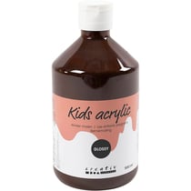 Peinture Acrylique Brillante, brun, 500 ml/ 1 flacon