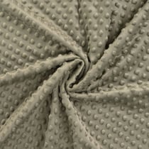 Tissu Doudou Ultra doux Pois uni Vert kaki clair