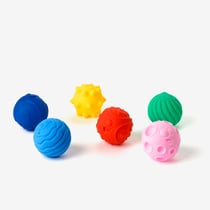 6 balles sensorielles Oxybul