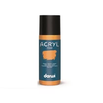 Peinture acrylique - Ocre jaune - Tous supports - Opaque - Indélébile - Darwi - 80ml