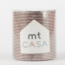 MT CASA - Rayures brunes (border brown) - 50mm - 10 m x 50mm