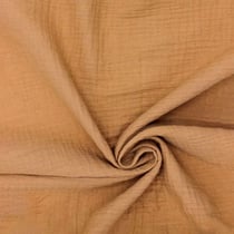 Coupon de tissu en double gaze de coton - Laize : 130 cm