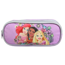 Trousse scolaire 2 compartiments Princesses Violet Fleurs - BAGTROTTER
