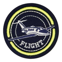 Ecusson thermocollant aviation avion 6,4cm x 4,5cm