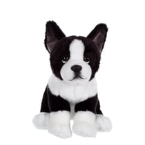 Chien floppy assis Bouledogue Français - 25 cm