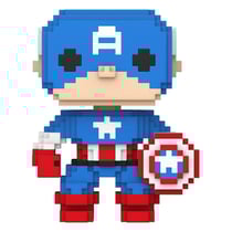 Marvel - Figurine POP! 8-Bit Captain America 9 cm