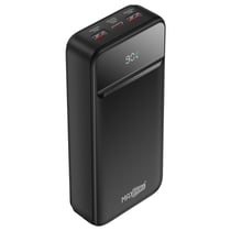 Max excell Batterie de Secours 20000mAh USB-C PD 20W / 2 USB 22.5W avec Écran LCD Noir