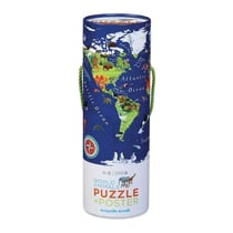 Puzzle Poster – 200 pieces – Animaux du monde – Crocodile Creek