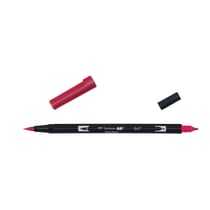 Lot de 6 feutres dessin double pointe pinceau - TOMBOW - ABT Dual Brush Pen 847 pourpre